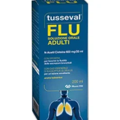 Tusseval Flu Viti Sciroppo 200 ml - Integratore Fluidificante