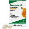 Tusseval Gola Viti Propoli Adulti Limone e Miele 20 Compresse - Integratore Alimentare