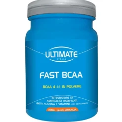Ultimate Sport Fast BCAA Arancia Polvere 330 grammi - Integratore Aminoacidi