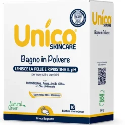Unico Bagno in Polvere Detergente Neonati 10 x 15 grammi