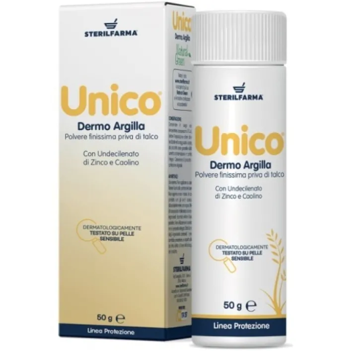 Unico Dermo Argilla Polvere Assorbente 50 grammi