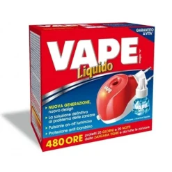 Vape Elettroemanatore per Repellente Liquido a Spina + 1 Ricarica Liquida