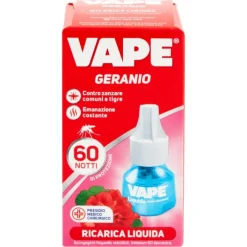 Vape Ricarica Liquida Geranio 60 Notti Insetticida 1 pezzo