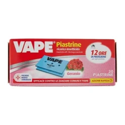 Vape Ricarica Piastrine Geranio Insetticida 30 pezzi