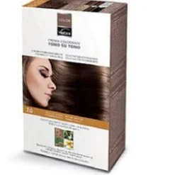 Vebix-Color Tintura per Capelli Permanente Naturale 7.0 Biondo Medio