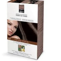 Vebix-Color Tintura per Capelli Permanente Naturale 5.0 Castano Chiaro