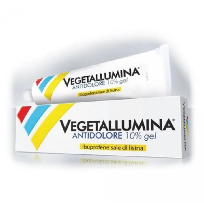 Vegetallumina Antidolore Gel 10% Ibuprofene Sale di Lisina 120 grammi