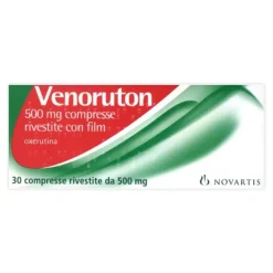 Venoruton 500 mg Oxerutina Insufficienza Venosa 30 Compresse Rivestite