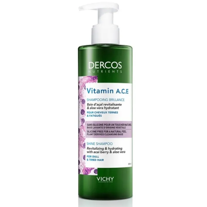Vichy Dercos Nutrients Vitamin ACE Shampoo Illuminante 250 ml