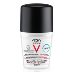Vichy Homme Deodorante Roll-On Anti-macchie 48h Pelle Sensibile 50 ml