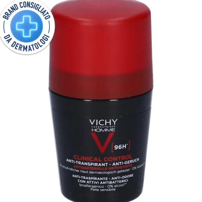 Vichy Homme Deodorante Roll-On 96h 50 ml