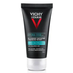Vichy Homme Hydra Cool+ Gel Idratante Viso Uomo Effetto Ghiaccio 50 ml