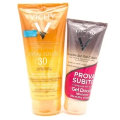 Vichy Ideal Soleil Gel Pelle Bagnata SPF 30 200ml + Omaggio Gel Doccia 75 ml
