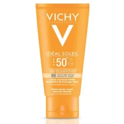 Vichy Ideal Soleil Solare Crema Viso BB Tocco Secco SPF 50+ 50 ml