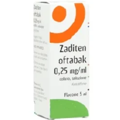 Zaditen Oftabak 0,25 mg / ml Ketotifene Collirio Flacone 5 ml