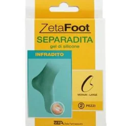 Zeta Footing Separadia in Gel di Silicone Infradito 2 Pezzi Medium e Large