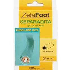 Zeta Footing Separadita in Gel di Silicone Tubolare Dita Taglia Media