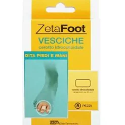 Zeta Footing Vesciche Cerotto Idrocolloidale per Dita Mani e Piedi 5 Pezzi