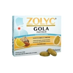Zolyc Gola 36 Pastiglie Gusto Limone e Miele Senza Zucchero