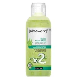 Zuccari AloeVera2 Succo Puro di Aloe Concentrato 1000 ml - Integratore Alimentare