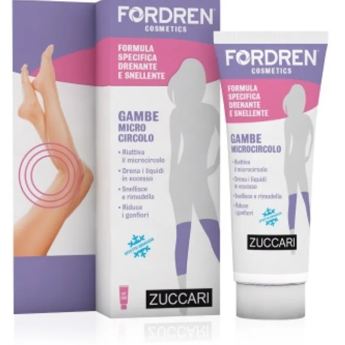 Zuccari Fordren Cosmetics Gambe Microcircolo Crio Gel Snellente Drenante 100 ml