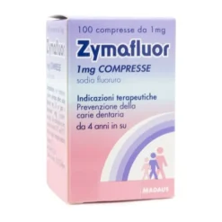 Zymafluor 1 mg Sodio Fluoruro Prevenzione Carie 100 Compresse