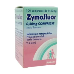 Zymafluor 0,50 mg Sodio Fluoruro Prevenzione Carie 100 Compresse