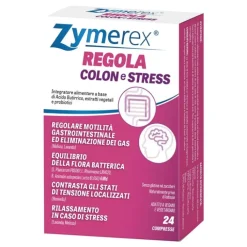 Zymerex Regola Colon e Stress 24 Compresse - Integratore Benessere Intestinale